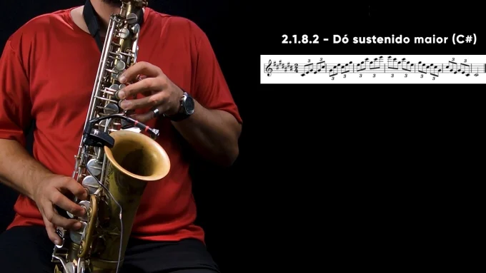 Tríades maiores em toda extensão do saxofone - Parte 1