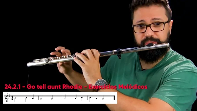 Go tell aunt Rhodie - Exercícios melódicos