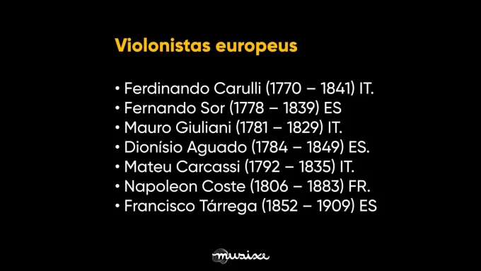 História do violão e violonistas de destaques - Parte 4