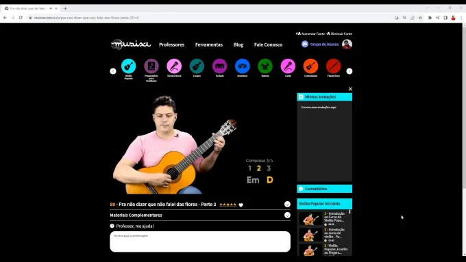 Projeto violão e voz - Introdução