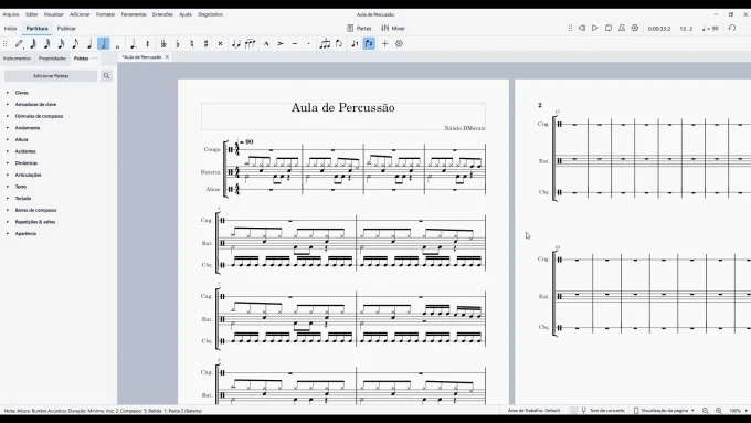 Percussão e bateria  - Parte 6