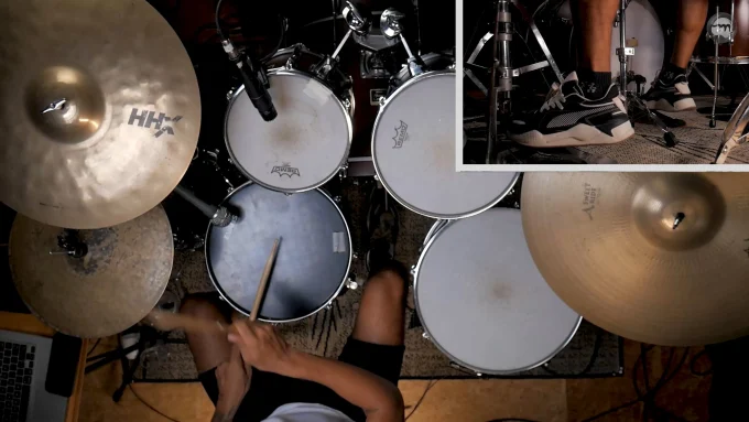 Gooves do Pop Rock com uso de Paradidle - Parte 2
