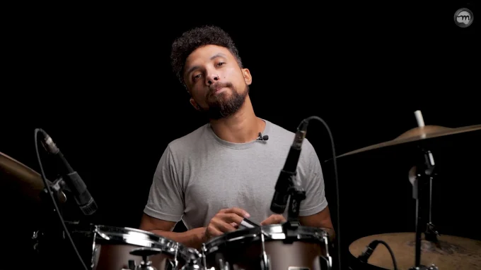 Afinando a Bateria - Afinação do tom 1 - Parte 2