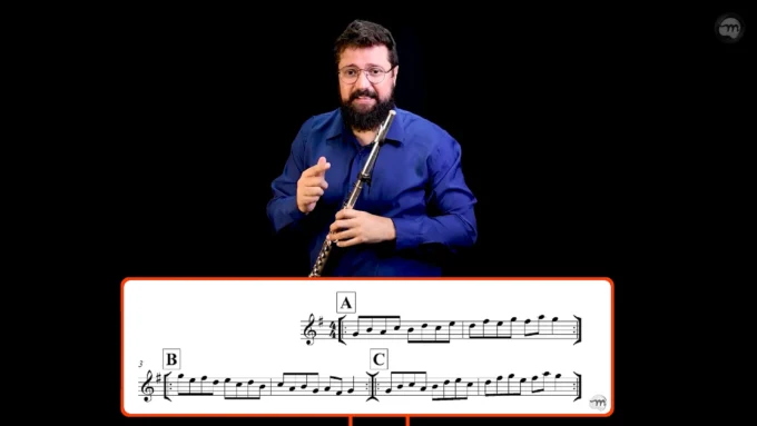 Estudo de velocidade - Tocando em terças